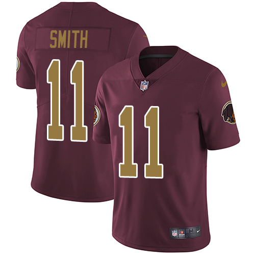 Nike Redskins #11 Alex Smith Burgundy Red Alternate Youth Stitched NFL Vapor Untouchable Limited Jersey - Click Image to Close